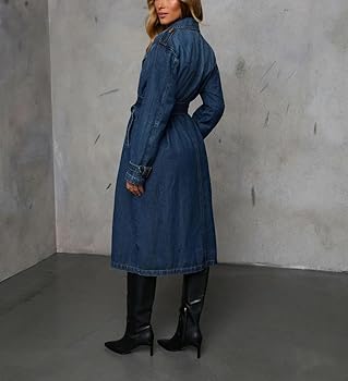 【即完】 Ameri VINTAGE DENIM WORK LONG COAT Ameri（アメリ）の「DENIM WORK LONG COAT（デニムジャケット